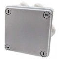 Adapt. Box IP56 Square with 1/4 turn fixings _ Grommets - 100x100x50