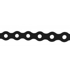 All Round Banding 12mm x 5mm hole x 0.8 x 10m roll Black coated LSZH