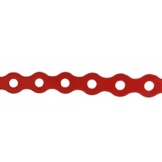 All Round Banding 12mm x 5mm hole x 0.8 x 10m roll Red coated LSZH