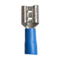 Blue Female Spade. For cable size 1.25mm - 2.5mm - 100 per pack