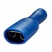Blue Fully insulatedFemale Spade. For cable size 1.5mm-2.5mm - 100 per pack