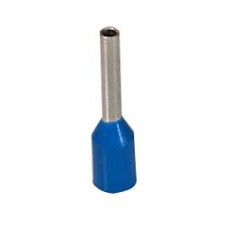 Bootlace terminal Blue 8mm long 1.5mm dia. Cable size 0.75mm - 100 per pack