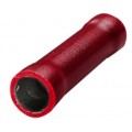 Red butt connector. For cable size 0.5mm - 1.5mm - 100 per pack
