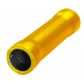 Yellow butt connector. For cable size 4mm - 6mm - 100 per pack