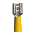 Yellow Female Spade. For cable size 4mm - 6mm - 100 per pack