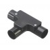 PVC 20MM INSPECTION TEE - BLACK