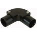 PVC 20MM INSPECTION ELBOW - BLACK
