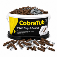 CobraTub 2  - Brown Wall plug x 400 + No10 x 2