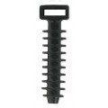 Cable tie wall fixing without use of screws or plugs , Black - 100 per pack