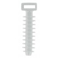 Cable tie wall fixing without use of screws or plugs , Natur - 100 per pack