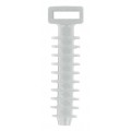 Cable tie wall fixing without use of screws or plugs , Natur - 100 per pack