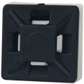 Cable Tie Mount 19mm x 19mm 2 way Black - 100 per pack