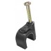 Plastic Round Cable Clips - 10mm Black (100 per pack)
