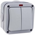 Weatherproof Switches - 2 Gang 2 Way 20Amp IP66