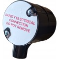 Earth connection box - round - PVC c/w label