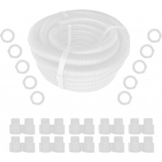 20mm  x 10m PVC Contractor Packs of  corrugated conduit with 10 glands **WHITE**.