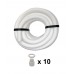 ECONOMY 20mm x 10m PVC Contractor Packs + 10 Glands WHITE