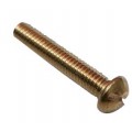 M4 x 6mm Slotted Pan Head Screw to DIN 85   BRASS   - 100 per pack