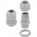 16mm Dome Top IP68 Glands c/w washer for cable size 4mm - 8mm  Grey - 10 per pack