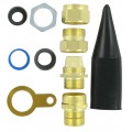 25mm E1 W part gland Kit for SWA cable c/w 2 glands, 2 shrouds, 2 tags and 2 locknuts - IP66