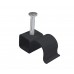 ROUND METAL CABLE CLIPS 8.75MM - BLACK ROUND METAL CABLE CLIPS 8.75MM - BLACK
