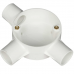 25MM PLASTIC TEE BOX ( 3 WAY ) - WHITE