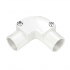 PVC 20MM INSPECTION ELBOW - WHITE