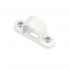 20MM PVC SPACER BAR SADDLE - WHITE