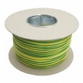 2MM GREEN AND YELLOW PVC SLEEVING ON DRUMS