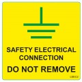 Warning Labels - Electrical Connection 75mm x 75mm (25 per roll)