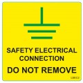 Warning Labels - Electrical Connection 75mm x 75mm (25 per roll)