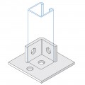SINGLE CHANNEL 2 HOLE BASE PLATE