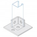 SINGLE CHANNEL 2 HOLE BASE PLATE