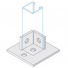 SINGLE CHANNEL 2 HOLE BASE PLATE