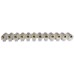 30amp x 12 way terminal strip. U style 400v White - 10 per pack
