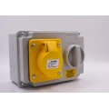 Industrial Plugs & Sockets - Interlocking Switch - 110V - 16A - YELLOW - 3PIN (2PIN +E)