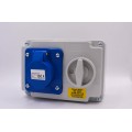 Industrial Plugs & Sockets - Interlocking Switch - 240V - 32A - BLUE - 3PIN (2PIN +E)