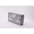 2G 13A SOCKET D.P Metal Clad Socket