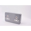 2G 13A Metal Clad Socket  NO SWITCH 