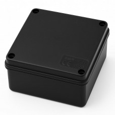 SQUARE JUNCTION BOX 100X100X50 - BLACK