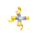 Splitter 1 X MALE 3 FEMALE 110V-16A YELLOW 3 (2P+E)